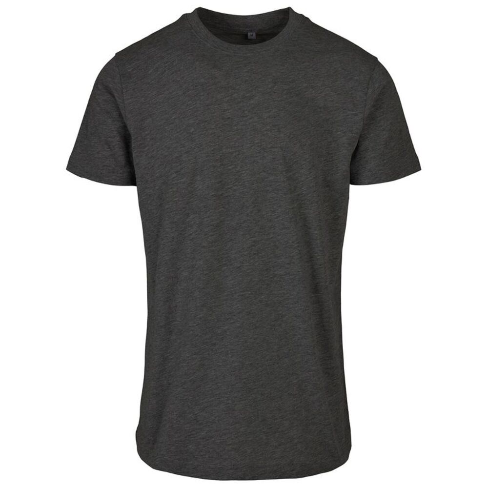 Build Your Brand Mens Basic Round Neck / Charcoal